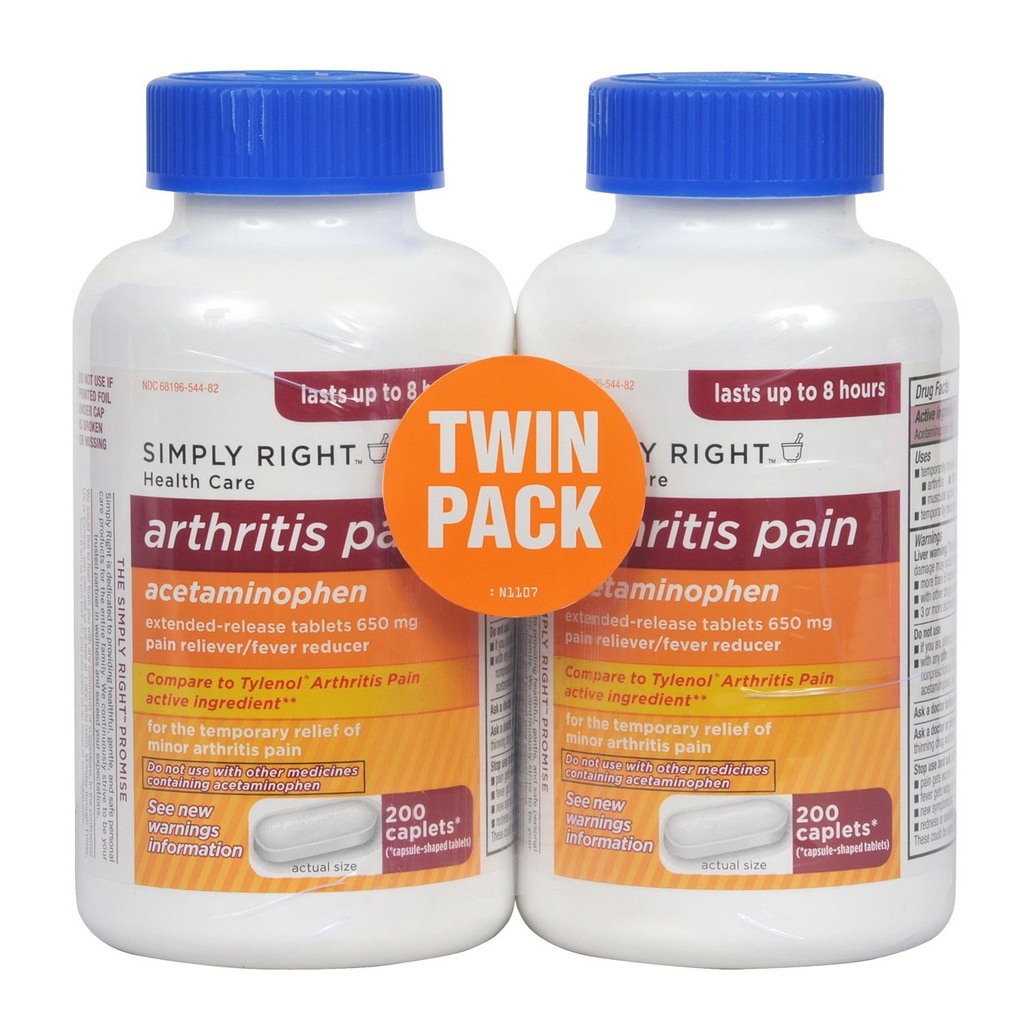 Artritis bolečine Reliever, podaljšano sproščanje, acetataminofen 650 mg, 400 Kapleti
