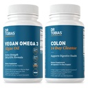 Dr. Tobias Vegan Omega 3 Algae Oil in Colon 14 dan čiščenje za izboljšano prebavo, Gut & Imune podporo, in splošno zdravje