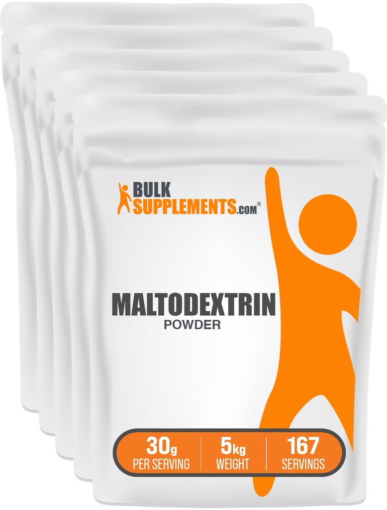 BulkSupplements.com Maltodekstrin Powder - Maltodekstrin Dodatek za energijsko okrepitev, stopnja hrane - Nearomatizirana & Gluten Free, 30g na serviranje, 1kg (2,2 lbs) (Pack of 1)