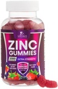 Cink Gumies 50mg - Kost Koža in Imunska podpora Zdravje Gummy & Premium Antioksidant Žvečljiv za odrasle - Visoka absorpcija Vegan, Gluten Brez cinka dopolnila Vitamin - Okusna Berry aroma - 120 Gumies