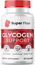(1 pakiranje) Super Flow Glycogen, SuperFlow Glycogen podporne kapsule, Glyco Optimizer Formula, Naravni čistilec krvnih žil, Premium Super Flow Glycogen Podpora (60 kapsul)