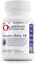 Quantum Nutrition Labs Probiotic Daily 18 - Probiotiki za digestivno zdravje, probiotiki za ženske in moške z Lactobacillus Acidophilus, Reuteri za zdravo Gut Microbiome - 30 vegetarijanske kapsule