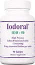 Optimox Iodoral 50 mg dodatek - tablete kalijeve jodide, dodatki z visoko jakostjo joda, podpora ščitnici, vitamini in minerali - 90