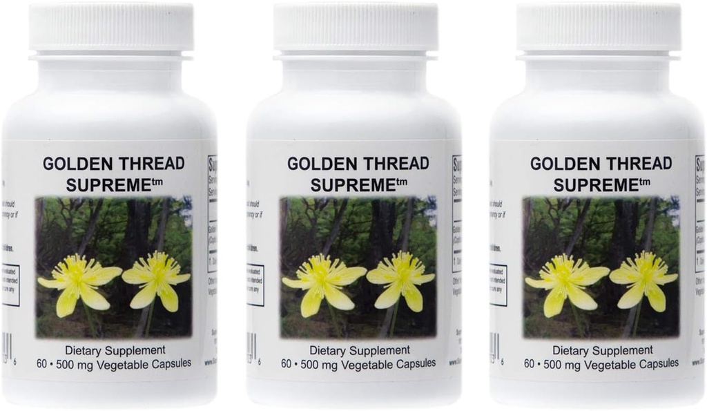 Supreme Nutrition Golden Nit Supreme, 60 Pure Coptis Chinensis Vegetarijanske kapsule 