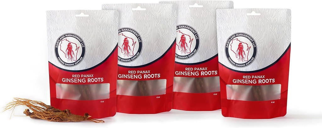 Mlekarna Management LLC 16 oz Pack Korean Panax Ginseng Root - Verodostojna Panax Ginseng - Non-GMO, Gluten Free Ginseng Root - Uporaba Ginseng v juhi, čaj, Congee