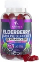 Imunska podpora Gumies z Elderberry Extract - Sambucus Elderberry Gummy z cinkom in vitaminom C, naravni veganski imunski dodatek za odrasle in otroke, Gummy starejši jagodni vitamini - 120 Gumies
