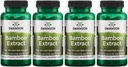 Swanson Bamboo Extract - naravni lasje, kože in nohti dodatek - 70% Silica Vsebina, ki podpira kolagen formacijo in rast kosti - (60 Veggie kapsule, 300mg vsak) 4 pakiranje