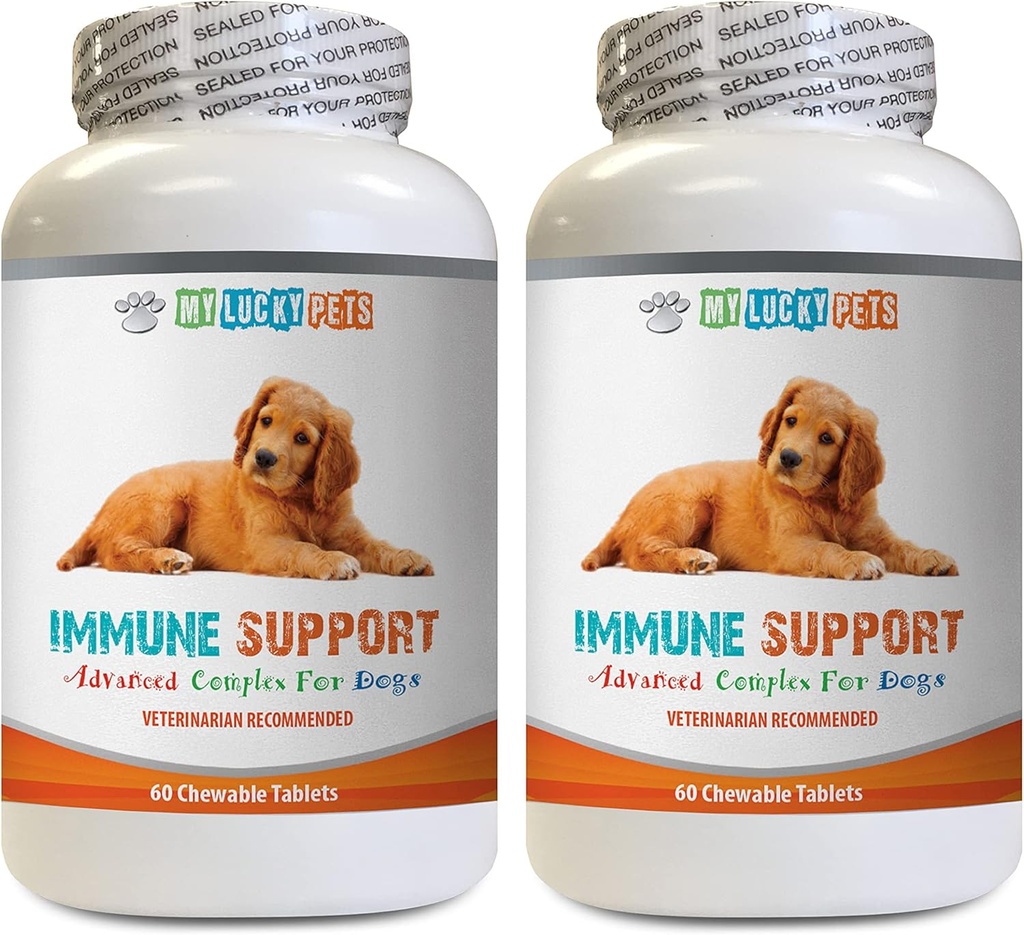 k9 Moč Imunski pes - Imunska podpora za pse - splošno zdravje in Wellness Boost - ANTIOXIDANT - Zdravje jeter - Kurkumin za pse - 2 steklenici (120 zdravljenja)