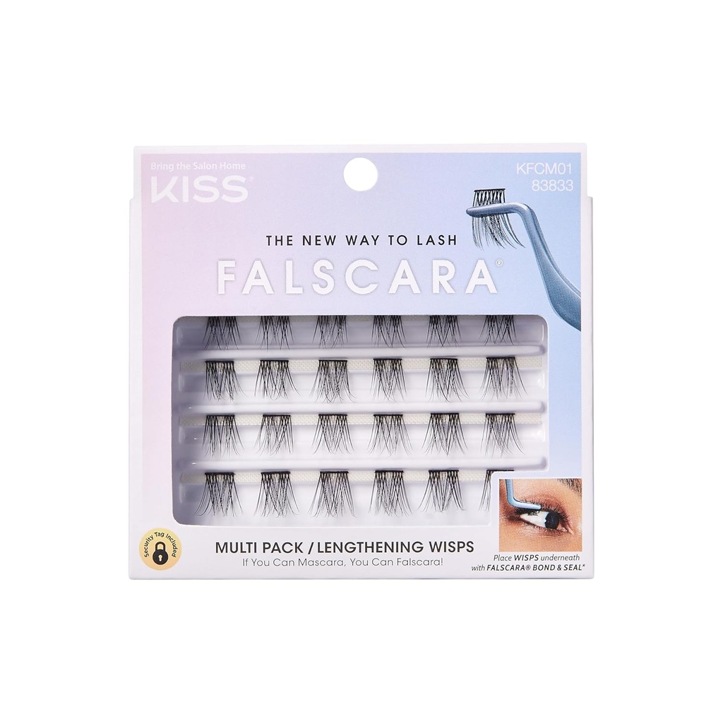 KISS Falskara DIY trepalnice podaljšanje Wisps - Featherlight sintetične ponovno uporabne umetne trepalnice Multipack 24 Mini Lash grozdi za to verodostojno trepalnice razširitev videz