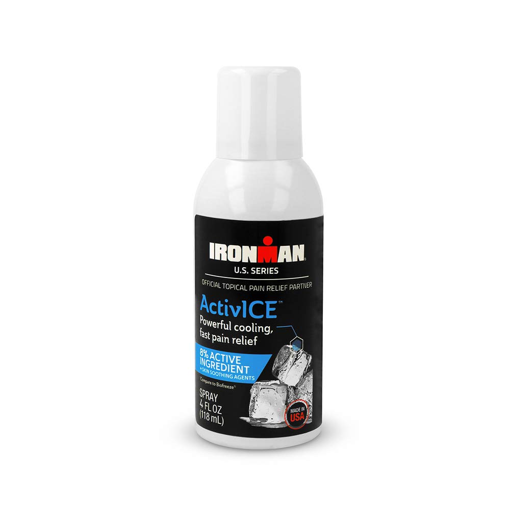 Curad IRONMAN ActivICE Cooling Spray, Topical Pain Release for Artritis, Joint, Mišice, Back & Bolečine & Body, 4 oz (1 grof)
