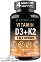 Vitamin VITBOOST D3 K2 Complex - enostaven za pogoltniti - vitamin D (D3) 5000 i.e. (125 μg) & K2(MK-7) 90 μg 
