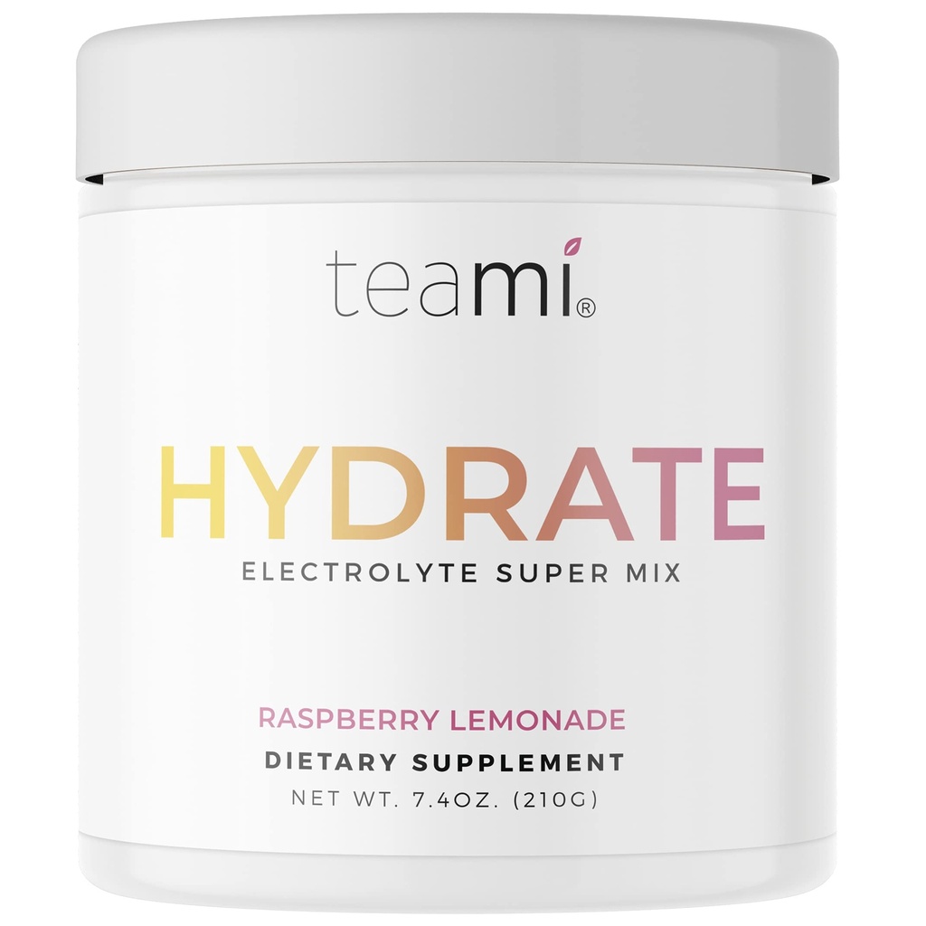 Teami Elektroliti Powder - Hidracija Kalcij, Magnezij, Klorid in kalij Dodatek 45 serverjev, Hidrat Elektrolit Powder Mešanica z vitamini in minerali - Energy Ketones Drink, Keto Elektroliti