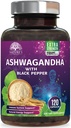 Ashwagandha dodatki 2100mg - ekstra moč Ashwagandha prašek & koren ekstrakt s črno papriko za Max Absorpcija, zeliščni antioksidanti dopolnila za ženske & moške, Vegan, Non-GMO - 120 kapsul