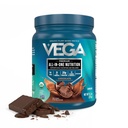 Vega Organic All-in-One Vegan Protein Powder, Čokolada - Superfood sestavine, Vitamini za Immunitete Podpora, Keto prijazno, Pea Beljakovine za ženske in moške, 13.2 oz (Packaging May Vary)