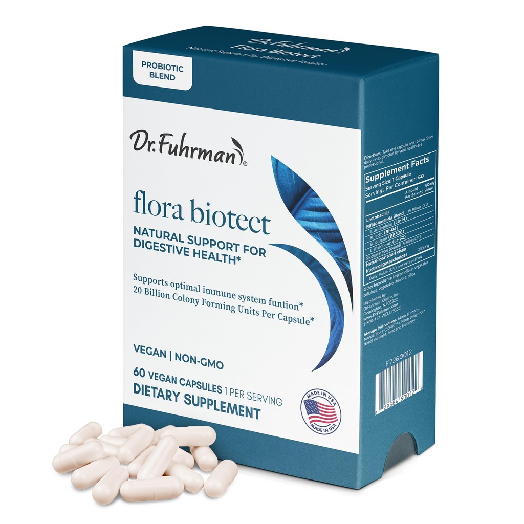 Dr. Fuhrman Flora Biotect, probiotik, 60 kapsul
