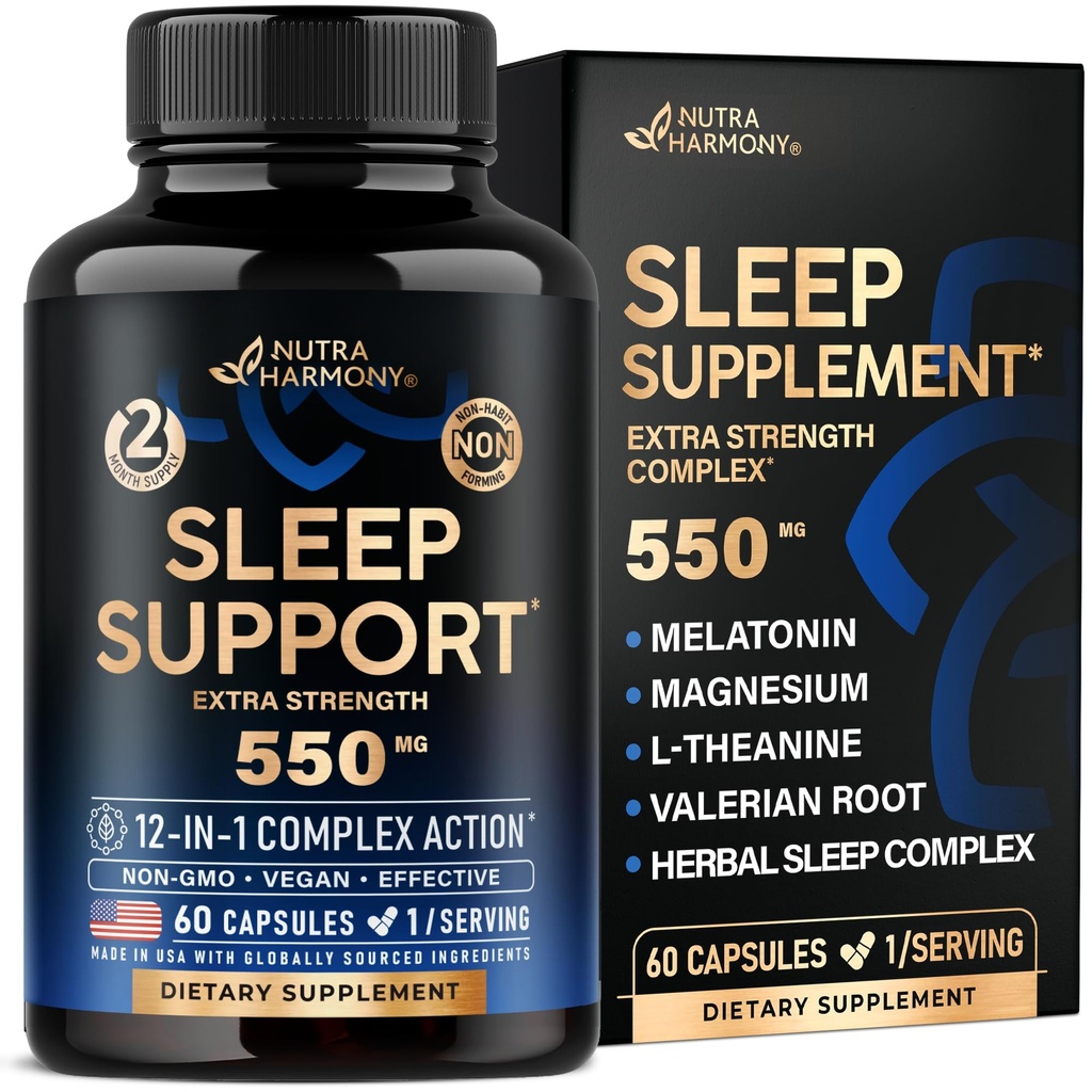 Tablete za spanje za odrasle 550mg - melatonin 3mg 