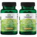 Formula Swansona dr. Stephena Langerja - naravni probiotik w/ prebiotični FOS - 16- struin dodatek za spodbujanje prebavne podpore w/ 3, 2 milijarda CFU na kapsulo - (60 Veggie kapsul) 2 pakiranji