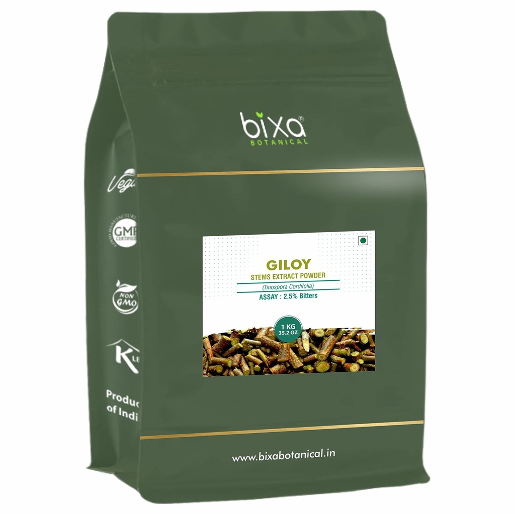 biksa BOTANIAL GILOY (GUDUCHI/TINOSPORA CORDIFOLIA) suhi ekstrakt - 2,5% grenkost zaradi GRAVIMETRIJE (1KG (paket s 1))