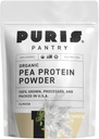 PURIS® Organic Pea Protein Powder, 100% Izdelano v ZDA, 2 LB Unflavored, Certified Organic, Vegan, Gluten Free, Dairy Free, Non GSO, Rastlinsko-bazen Protein, Keto, BCAA (2 funt (Pack of 12), Nearomared)