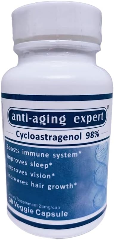 cikloastragenol 98% mikroniziran 25 mg, 30 vegetarijanskih kapsul, 1 steklenica