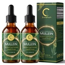 GPGP GreenPeople (2 Pack) Mullein Leaf Drops 600mg with Elderberry - Max Strength Lung Cleanse and Detox for Smokers, Mucus Relief & Respiratory Support - Liquid Tincture, Alcohol-Free, 4 FL OZ