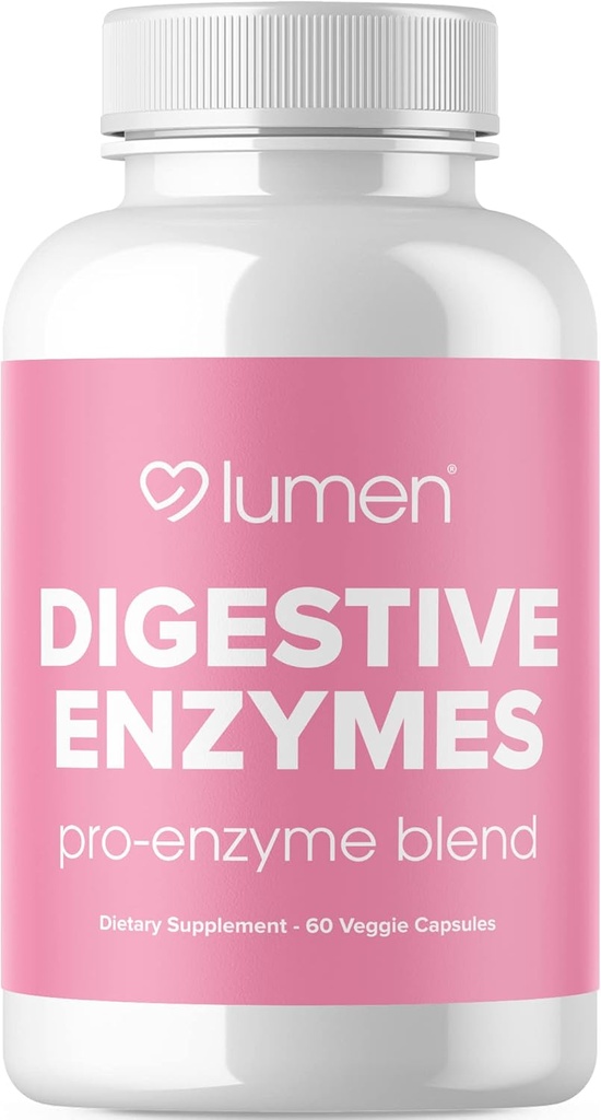 Lumen Naturals Prebavne encime Probiotiki in prebiotiki - Močni encimi za prebavo - Napenjanje Relief za ženske - Gut Health Supplement (60 število (Pack of 1)