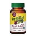 MegaFood Blood Builder Železni dodatek za ženske in moške - povečanje ravni železa brez stranskih učinkov - Boj proti utrujenosti - z vitaminom B12, Folna kislina & Vitamin C za absorpcijo - Vegan - Unflavored - 30 Count (Pack of 1)