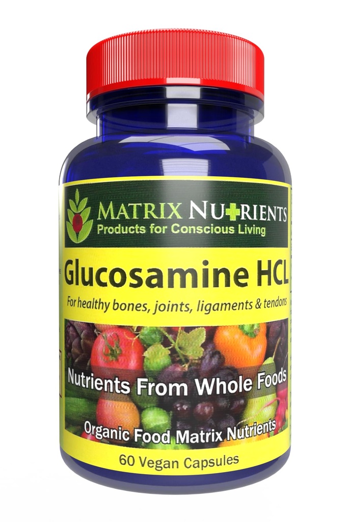 GLUCOSAMIN HCL - kartilažni graditelj! Ohranite zdrave sklepe, kosti, vezi in tendone. Stopnja absorpcije do 98% - veganske kapsule (60ct)
