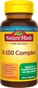 Narava Made time release Vitamin B-100 Visoka moč B Complex, Prehranska dopolnila za živčevje Funkcija Podpora, 60 Čas release tablete, 60 dan dobava