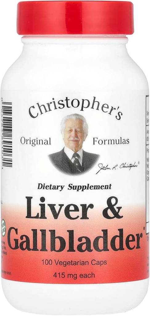 Christopherjeva jetra in žolčni mehur - 440 mg - 100 vegetarijanskih kapsul