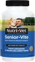 Nutri-Vet Senior-Vite Multivitamin, Dog Supplements, Imunska podpora, Hišni ljubljenčki, Vitamini za pse, Senior Essentials, Izdelano v ZDA, Multivitaminski za hišne živali, 120 Count