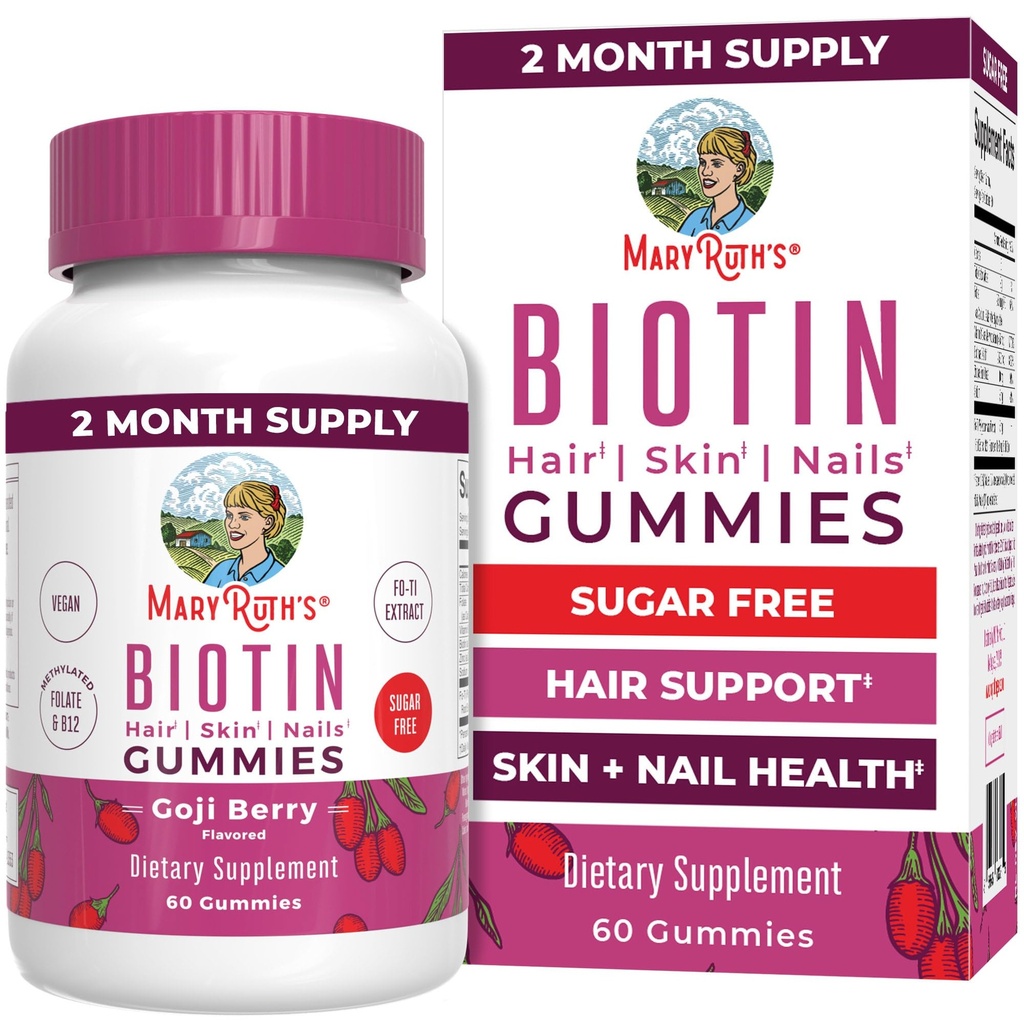 MaryRuth Organics Biotin Gumies 
