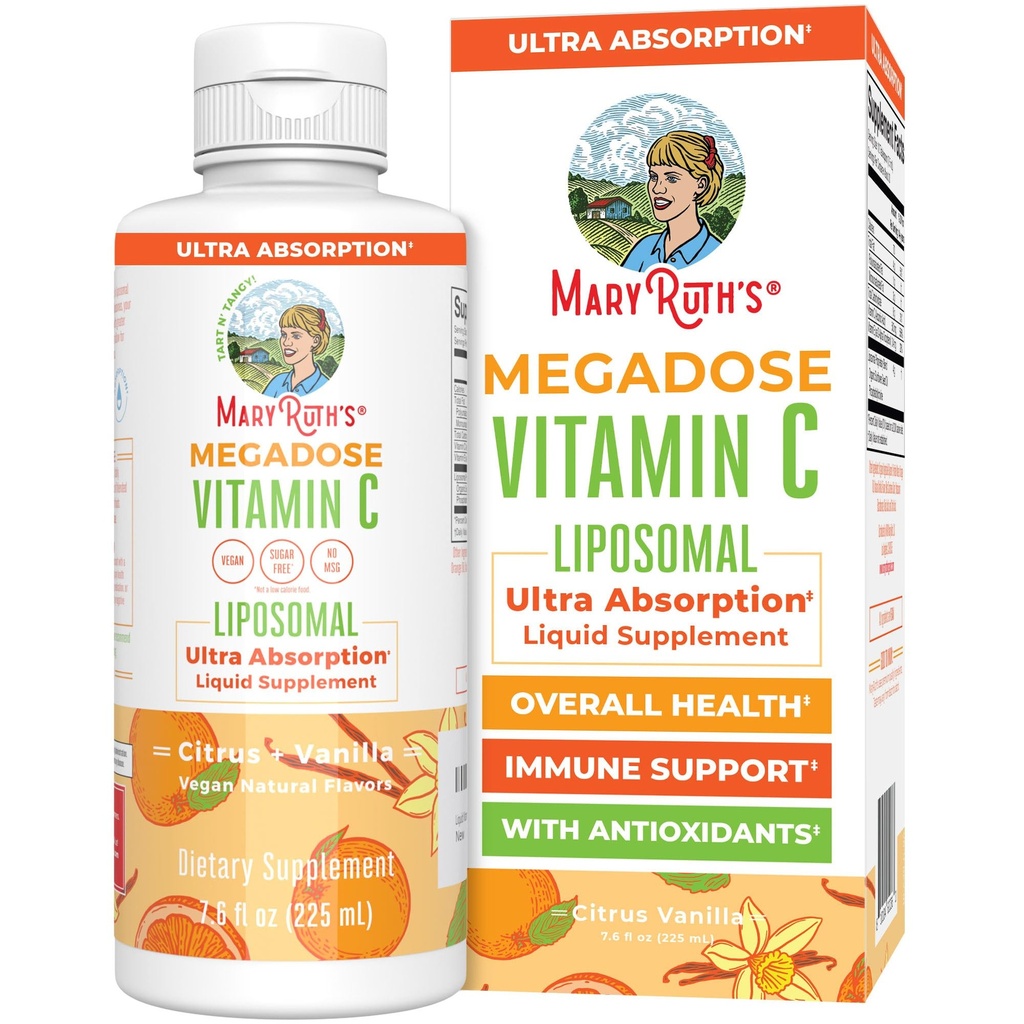 MaryRuth's Megadose Tekoči vitamin C Liposomal 