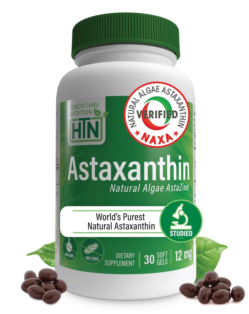 Zdravje Thru Nutrition Astaksantin Trojna moč 12mg dodatek 30 Softgels 