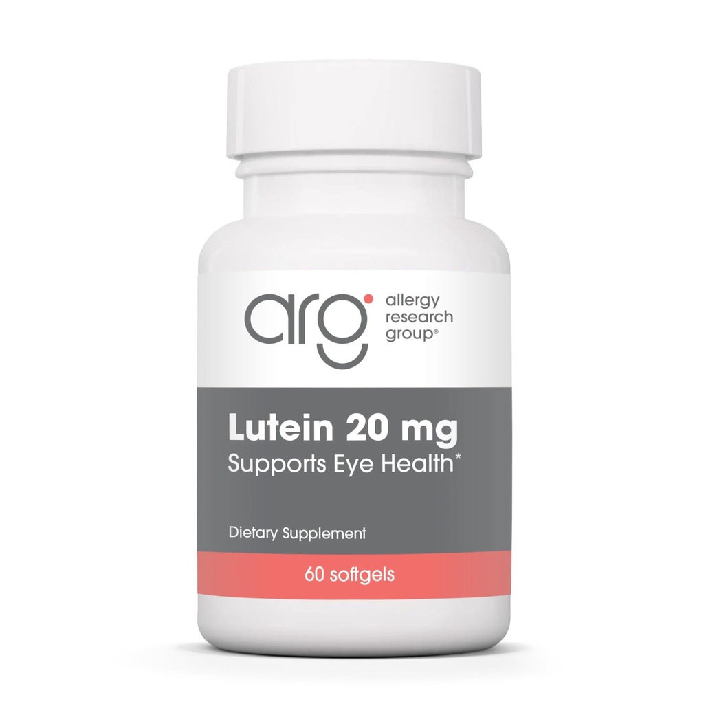 Alergija Raziskovalna skupina Lutein dodatek - Eye Vitamini, 20mg lutein in Zeaksantin za oči, zdravje oči, nega vida, Mehkužci - 60 Count
