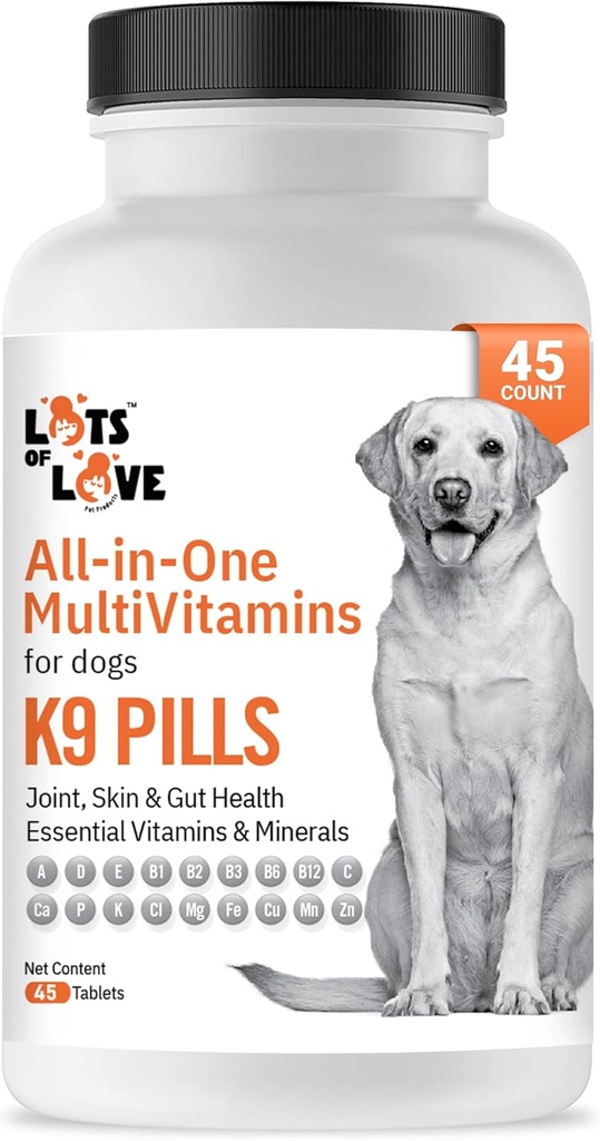 K9 tablete – multivitaminski dodatek za pse in vitamin za majhne, srednje in velike pse (45-število)