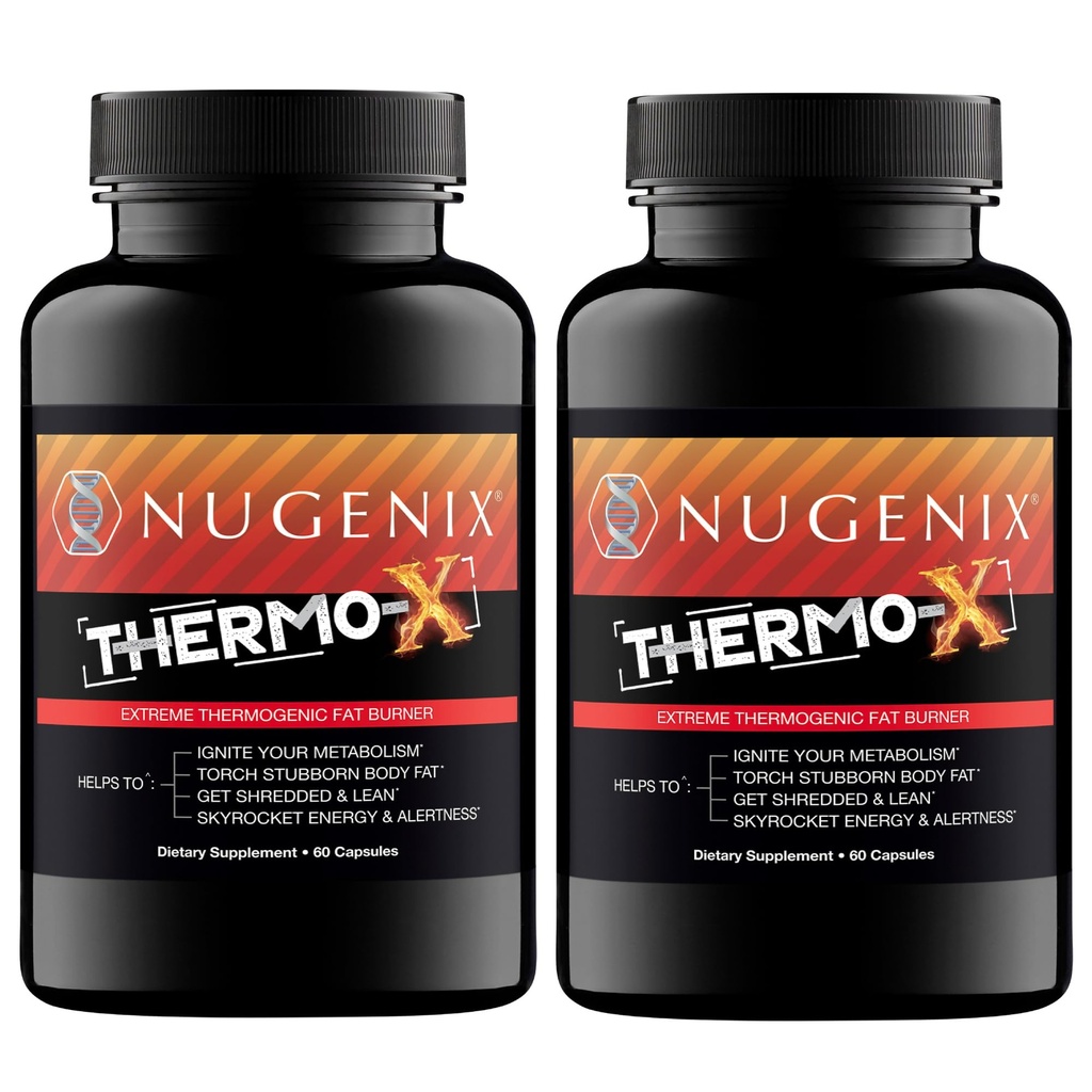Nugenix Thermo-X: Termogene maščobe gorilnik dodatek za moške, ekstremni metabolični pospeševalnik, 120 Count