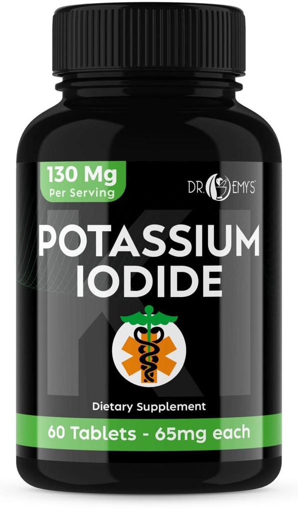 Tablete kalijeve jodide - 1- Pack 130 mg obroki skupaj 60 tablet- Dr Emys tablete kalijeve jodide