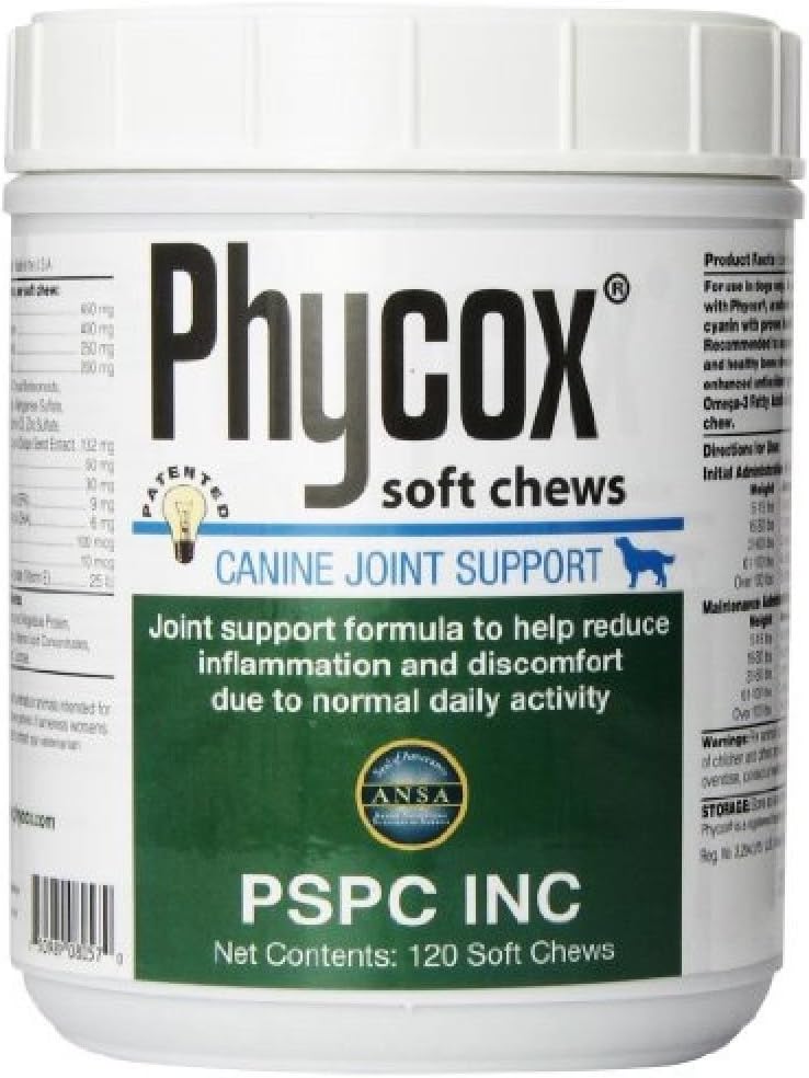 Vitamini in dodatki PhyCox Soft Chews, 120 ct, Novo
