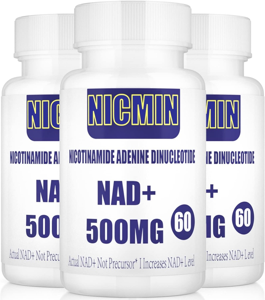Liposomna NAD+ 500mg s TMG 300mg, Actual NAD+ dodatek (Ni predkursor) bolj učinkovito kot NMN, Nikotinamid Riboside alternativa za celično energijo, zdravo staranje in mišice popravila 180 kapsul