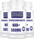 Liposomna NAD+ 500mg s TMG 300mg, Actual NAD+ dodatek (Ni predkursor) bolj učinkovito kot NMN, Nikotinamid Riboside alternativa za celično energijo, zdravo staranje in mišice popravila 180 kapsul
