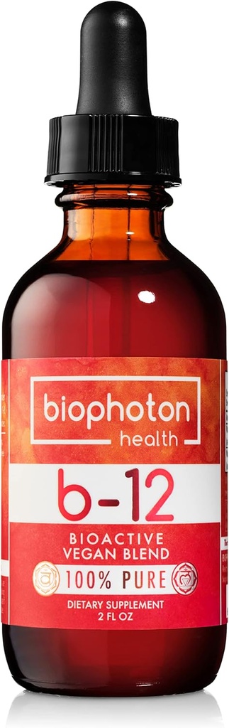 Liposomski vitamin B12 Tekoči dodatek - Bioaktivna metilna mešanica - Vegan & Non GSO - Organski glicerin in sladkor brez (2 Fl Oz)