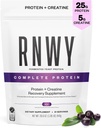 25g Acai Protein + 5g Kreatin prašek, Veganski na rastlini osnovani proteini z digestivnimi encimi za izgradnjo in obnovitev, 21 Servinges