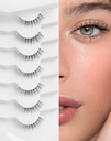 Naravne trepalnice Naravne trepalnice Kratke trepalnice Naravne trepalnice Lažne trepalnice Wippy oči Lashes 10mm Majhne lasulje Lažne lasulje K50