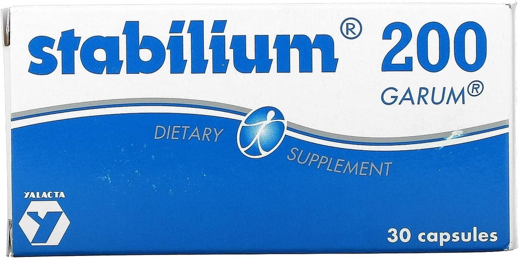Nutrikologija Stabilium 200 - Naravni pripomočki za spanje za odrasle, Dodatki za pomoč pri stresu, podpora za spanje, ribje olje, vitamin A, vitamin B6, tablete za spanje - 30 Count