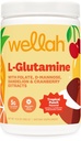 Wellah L-glutamin v prahu Tropical Punch (50 serviranja) - 5g L-glutamin na obrok, sladkan s Stevio