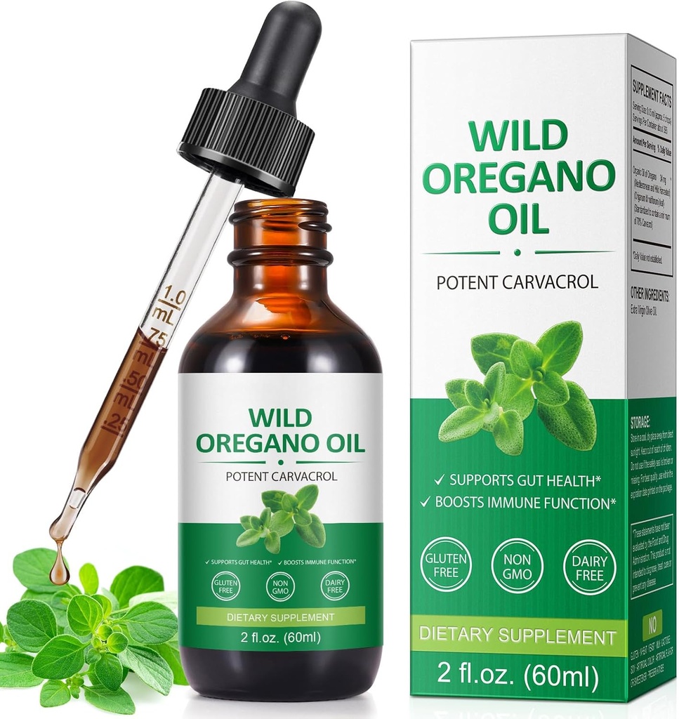 Origano olje, olje Origano lahko uporabite za moške in ženske - 2 Fl oz
