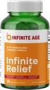 INFINITE STAROST neskončno skupne podpore za pomoč, 30 Count - Made in the ZDA, Vegan, Gluten prost, vse naravno - 250mg Turmeric Extract Plus 240mg Salicin iz White Willow Bark