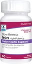 Quality Choice Iron High Počasno sproščanje Tablete, 45mg, 60 Tabets vsak (Pack z 2)