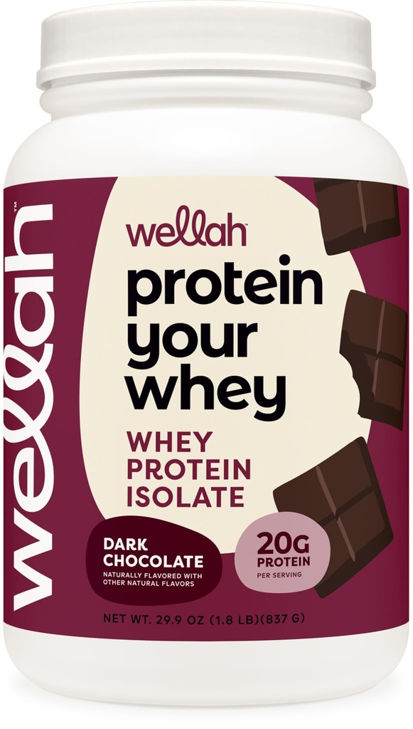 Beljakovine Wellah Your Whey (30 strežb, temna čokolada) - beljakovine sirotkinih beljakovin izolatov